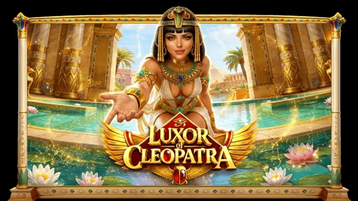 Luxor of Cleopatra slot game interface na may mga Egyptian symbols